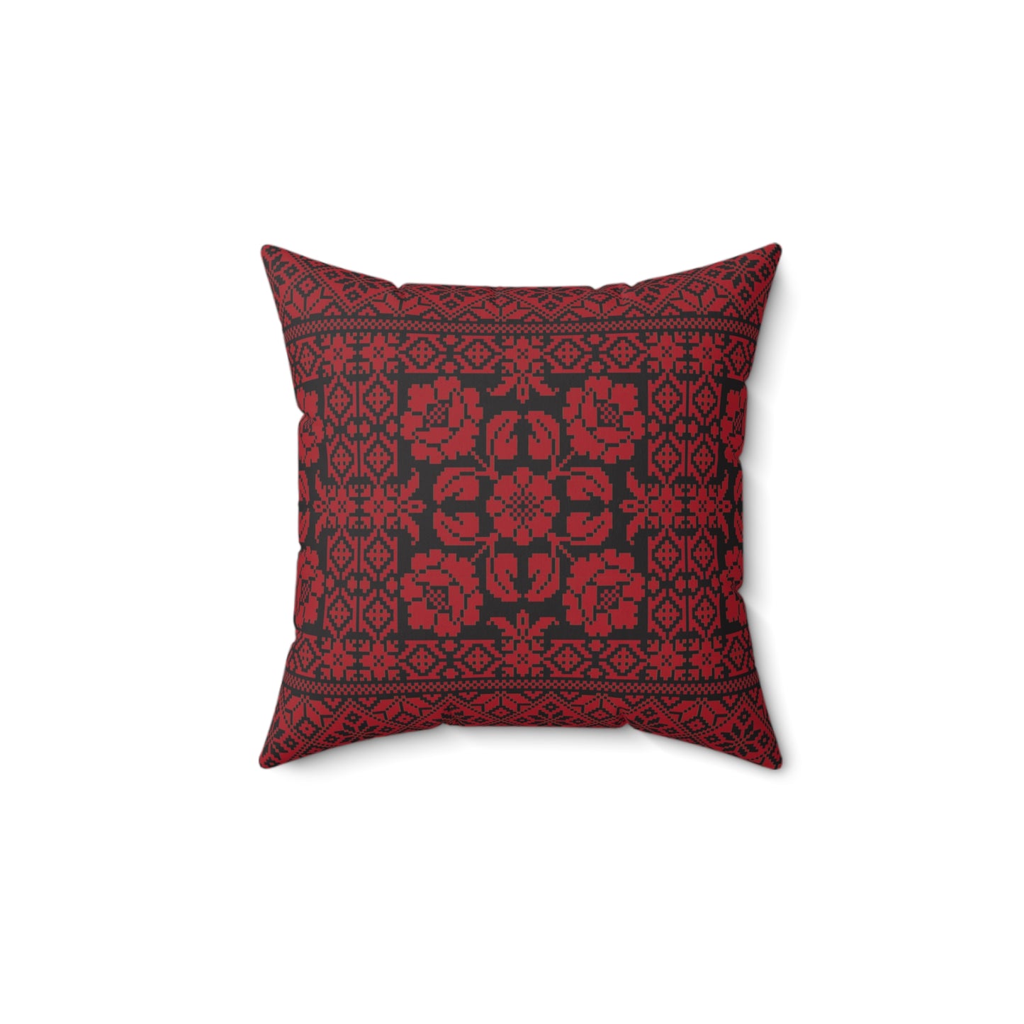 Palestinian Embroidery Spun Polyester Square Pillow