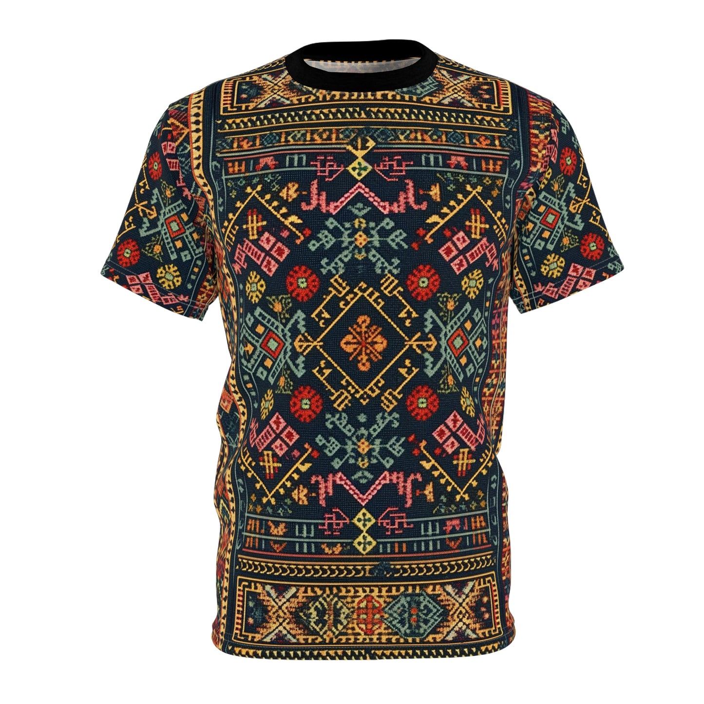 Palestinian Embroidery Unisex Cut & Sew Tee (AOP)