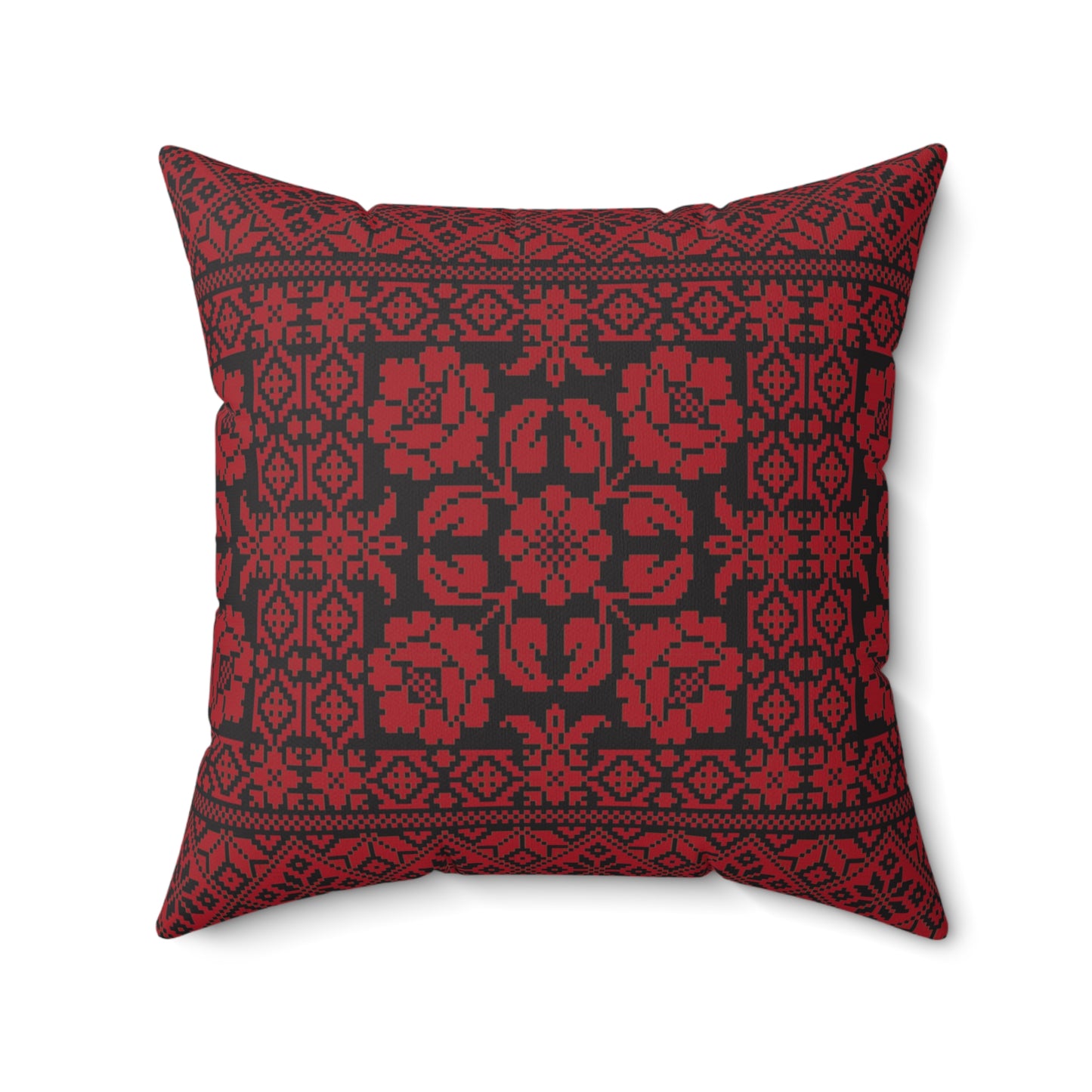 Palestinian Embroidery Spun Polyester Square Pillow