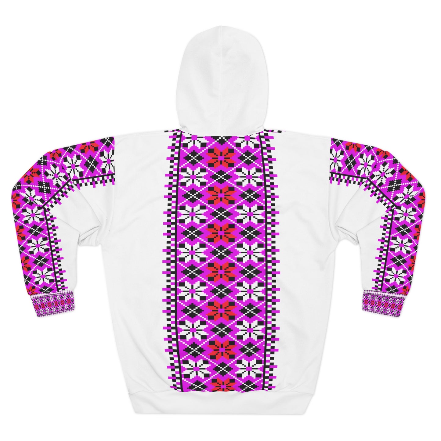 custom Tatreez Style Unisex Pullover Hoodie (AOP)