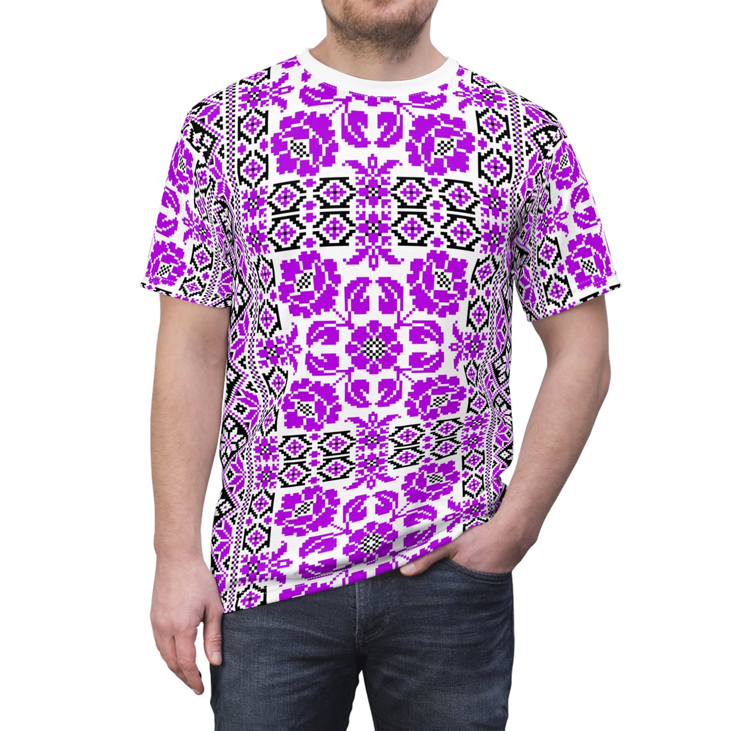 Palestinian cultural art Unisex Cut & Sew Tee (AOP)