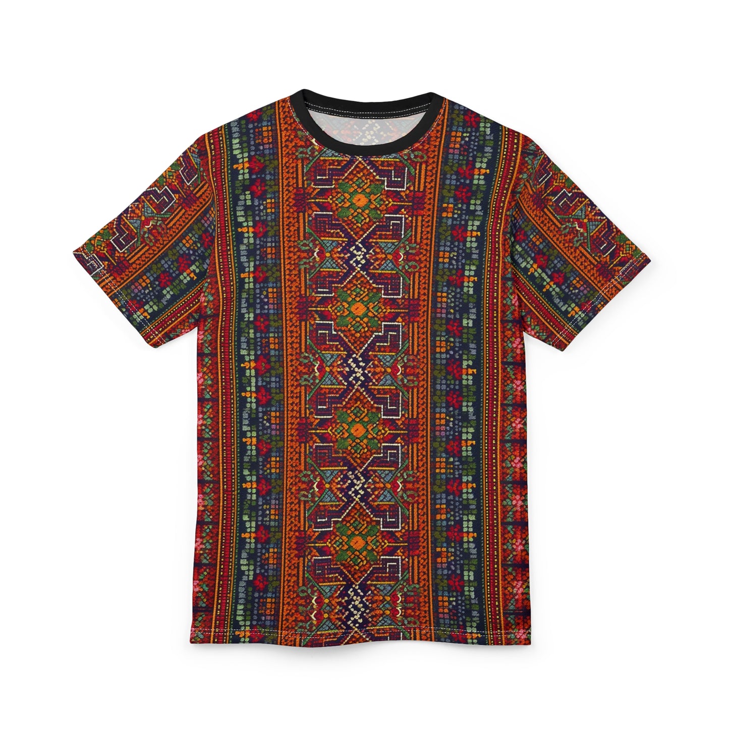 Folk embroidery Unisex Cut & Sew Tee (AOP)