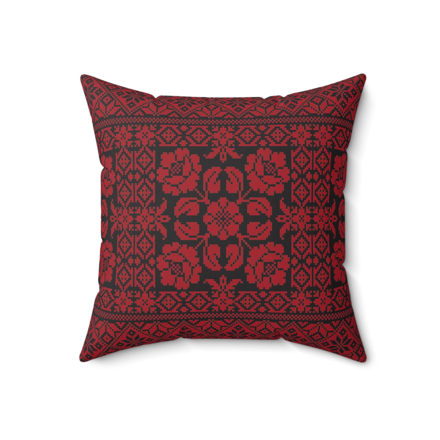 Palestinian Embroidery Spun Polyester Square Pillow