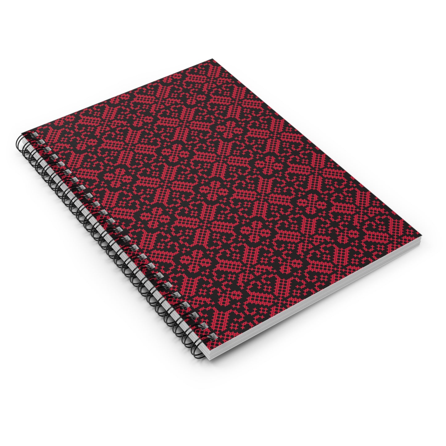 Handcrafted Palestinian Art Spiral Notebook - Ruled Line