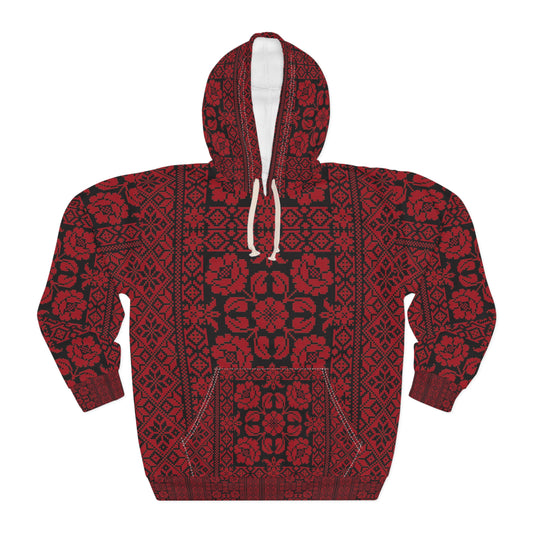 Embroidered Stories of Palestine Unisex Pullover Hoodie (AOP)