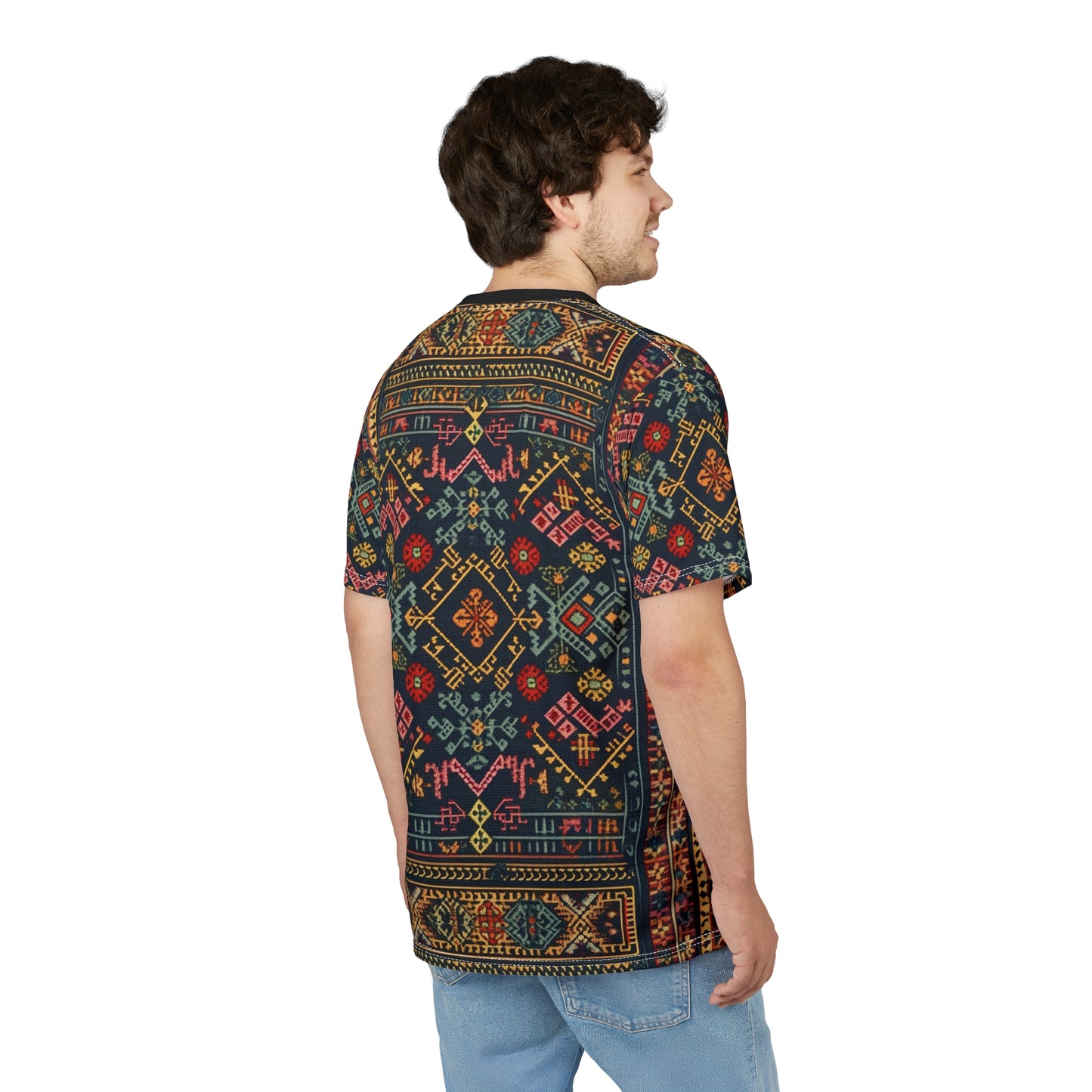 Palestinian Embroidery Unisex Cut & Sew Tee (AOP)